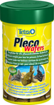 Корм Tetra Pleco Veggie Wafer 250 мл. Тетра Плеко Элги Вэйферс — на 100 % растительный корм премиум-класса обеспечит оптимальное питание для донных рыб