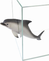Декорация для аквариума Prime Дельфин на магнитах 34.5x7.5x12 см.