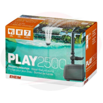 Помпа фонтанная EHEIM PLAY 2500 Помпа EHEIM фонтанная PLAY2500 с тремя насадками, 38 Вт, 2300л/ч, h2,4м, кабель 10 м, 189х135х140 мм