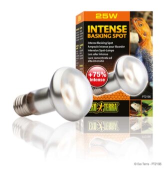 Лампа INTENSE BASKING SPOT 25Вт для баскинга Exo Terra ​На 35% больше света и тепла в излучении. Предназначена для создания зон нагрева рептилий 