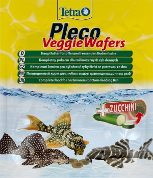 Корм Tetra Pleco Veggie Wafers 3,6 л. Тетра Плеко Элги Вэйферс — на 100 % растительный корм премиум-класса обеспечит оптимальное питание для донных рыб