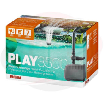 Помпа фонтанная EHEIM PLAY 3500 Помпа EHEIM фонтанная PLAY3500 с тремя насадками, 55 Вт, 3200л/ч, h2,9м, кабель 10 м, 189х135х140 мм