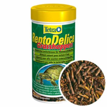 Натуральное лакомство для водных черепах Tetra Repto Delica Grasshoppers 250 мл. Кузнечики, натуральное лакомство для водных черепах