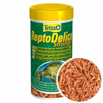Деликатес для водных черепах Tetra Repto Delica Shrimps 250 мл. Креветки, деликатес для всех водных черепах.