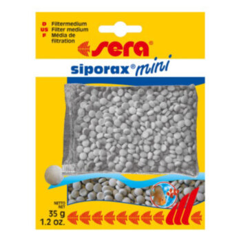Супер био-керамика для аквариумного фильтра Sera Siporax Mini Professional (гранулы 5 мм.) 35 гр. Высокоэффективные керамические шарики для аквариумного фильтра, обладают большой площадью поверхности для расселения бактерий. 