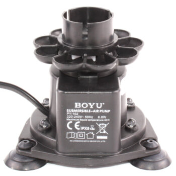Погружной аэратор Boyu PY 102 (с LED подсветкой) Погружной компрессор Боё для аквариума Погружной, донный насос-аэратор с LED подсветкой.