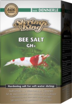 Добавка Dennerle Shrimp King Bee Salt GH+ 200 г. Мультиминеральная соль для повышения общей жесткости в аквариумах с пресноводными креветками, 200г