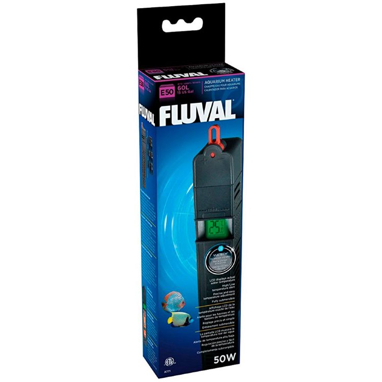 Нагреватель Fluval Е 50 Вт. LCD-дисплей.