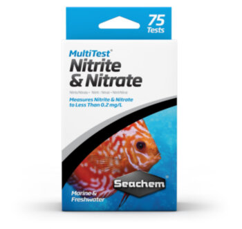 Тест для воды Seachem MultiTest: Nitrite &amp; Nitrate Измеряет нитрит с точностью до 0,1 мг/л и нитрат с точностью до 0,2 мг/ л в морской или пресной воде.