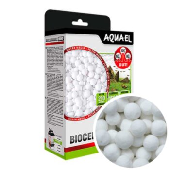 Керамические кольца для аквариумного фильтра Aquael Bioceramax PRO 1600 (1000 мл.) Био-керамический наполнитель Акваэль для аквариумного фильтра, поверхность фильтрации - 1600 м2