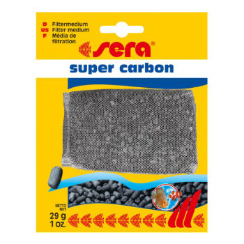 Супер уголь для аквариумного фильтра Sera Super Carbon 29 гр. Супер эффективный, активированный уголь в гранулах для аквариумных фильтров.