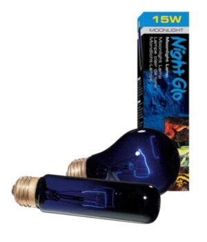 Лампа NIGHT HEAT LAMP T10 15Вт Moonlight Exo Terra ​Создает эффект лунного света, используется для ночного освещения 