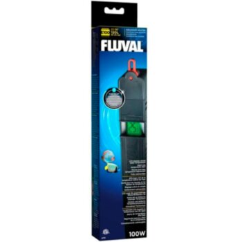 Нагреватель Fluval Е 100 Вт. LCD-дисплей. Нагреватель для аквариума Флювал Е 100 ватт. Для аквариума 60 — 120 литров. Нагреватель Флювал, дисплей показывает точную температуру воды в аквариуме.