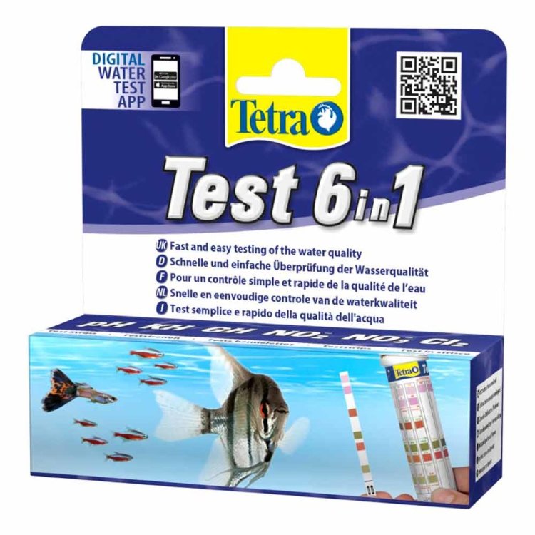Набор основных тестов для аквариума Tetra Test 6in1 (25 полосок)