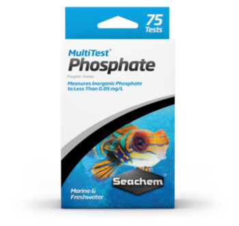 Тест для воды Seachem MultiTest: Phosphate Измеряет содержание неорганического фосфата с точностью до 0,05 мг/л,