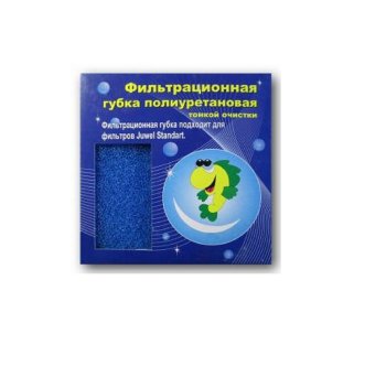Губка тонкая очистка RF M (Синяя) Губка тонкая очистка универсальная 10х10х5 см.