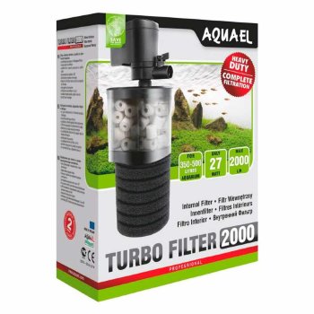 Фильтр внутренний Aquael Turbo 2000 Мощный внутренний фильтр Aquael Turbo 2000, для аквариума 350 - 500 литров. С регулировкой потока, наполнителями, с функцией насыщения воды кислородом и керамическим валом. Готов к работе!