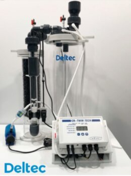 Кальциевый реактор Deltec Twin Tech 1500 Кальциевый реактор DELTEC Twin Tech 1500 полный комплект, для аквариума до 1500л 310х180х590мм