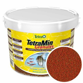 Корм для крупных рыб Tetra Min XL Granules, ведро 10 л. Основной, ежедневный корм для всех видов аквариумных рыб в виде крупных гранул.