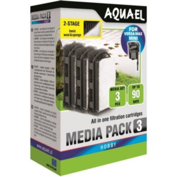 Картридж для фильтра Aquael VERSAMAX mini пористая губка+флизелин (3 шт.) Картридж сменный для фильтра Акваэль ВерсМакс Мини, пористая губка+флизелин (3 шт.) 

