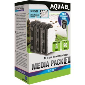 Картридж для фильтра Aquael VERSAMAX mini с PhosMAX (3 шт.) Картридж сменный для фильтра Акваэль ВерсМакс Мини, (3 шт.) с PhosMAX 


