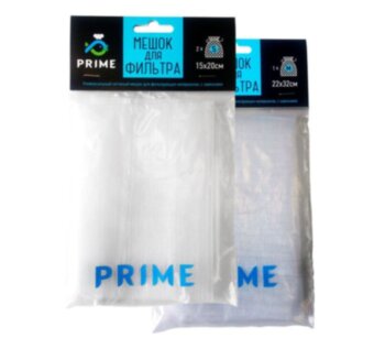 Мешок для фильтра под наполнитель с завязками Prime (22х32 см, 1 шт.) ​Сетчатый мешок с завязками для упаковки сыпучих фильтрующих материалов.