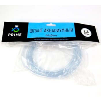 Шланг ПВХ Prime прозрачный ∅4/6 мм. 2,5 м. Шланг ПВХ Prime прозрачный для компрессора ∅4/6 мм. 2,5 м.