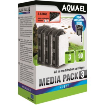 Картридж для фильтра Aquael VERSAMAX Mini с углем (3 шт.) Картридж сменный для фильтра Акваэль ВерсМакс Мини, (3 шт.) с углем





